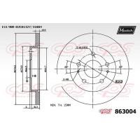 863004 MAXTECH Гальмівний диск