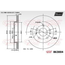 863004 MAXTECH Гальмівний диск