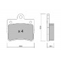 BPMB-2011 AISIN Комплект гальмівних колодок дисковий гальм