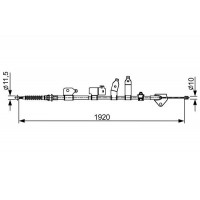 1 987 482 438 BOSCH Тросик, cтояночный тормоз