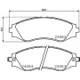 8DB 355 010-951 HELLA КомплеК т гальмівних колодок, дискове гальмо