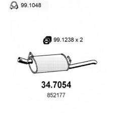 34.7054 ASSO Глушник вихлопних газів кінцевий
