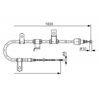 1 987 482 073 BOSCH Тросик, cтояночный тормоз