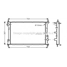 FD2382 AVA QUALITY COOLING Радіатор охолодження двигуна