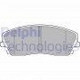 LP2034 DELPHI Комплект гальмівних колодок дисковий гальм