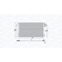 350203752000 MAGNETI MARELLI Конденсатор кондиціонера
