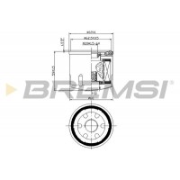 FL0028 BREMSI Масляний фільтр