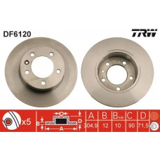 DF6120 TRW Гальмівний диск