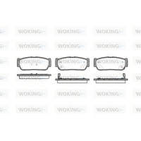 P11633.02 WOKING Комплект гальмівних колодок дисковий гальм