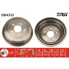 DB4333 TRW Гальмівний барабан
