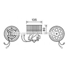 OL8631 AVA QUALITY COOLING Вентилятор салону