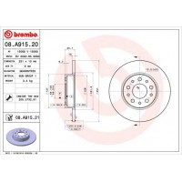 08.A915.21 BREMBO Гальмівний диск
