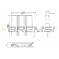 FC0093C BREMSI Фільтр повітря у внутрішньому просторі