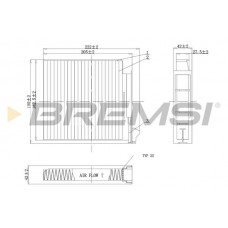 FC0093C BREMSI Фільтр повітря у внутрішньому просторі