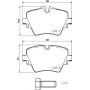 P 06 093 BREMBO Комплект гальмівних колодок дисковий гальм