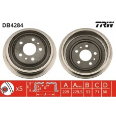 DB4284 TRW Гальмівний барабан