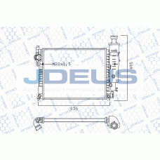 M-021010A JDEUS Радіатор охолодження двигуна