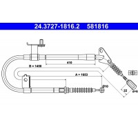 24.3727-1816.2 ATE Тросик, cтояночный тормоз