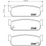 8DB 355 036-621 HELLA Комплект гальмівних колодок дисковий гальм