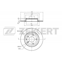 BS-5819 ZEKKERT Гальмівний диск