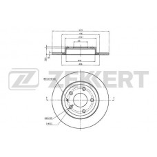 BS-5819 ZEKKERT Гальмівний диск