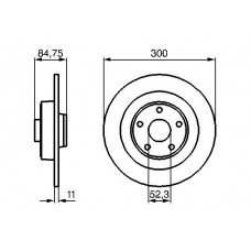 0 986 479 083 BOSCH Гальмівний диск