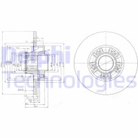 BG9031RSC DELPHI Гальмівний диск