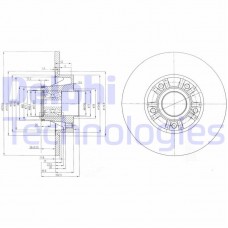 BG9031RSC DELPHI Гальмівний диск