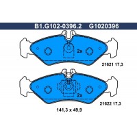B1.G102-0396.2 GALFER Комплект гальмівних колодок дисковий гальм