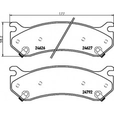 MDB2364 MINTEX Комплект гальмівних колодок дисковий гальм