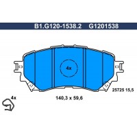 B1.G120-1538.2 GALFER Комплект гальмівних колодок дисковий гальм