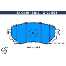 B1.G120-1538.2 GALFER Комплект гальмівних колодок дисковий гальм