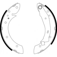 8DB 355 001-721 HELLA PAGID Комплект гальмівних колодок