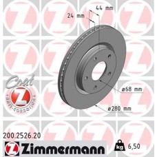 200.2526.20 ZIMMERMANN Гальмівний диск