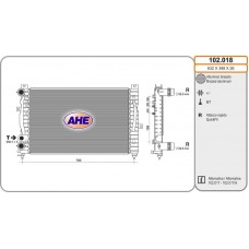 102.018 AHE Радіатор охолодження двигуна