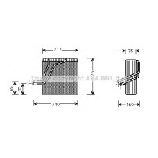 VNV030 AVA QUALITY COOLING Випарник кондиціонера
