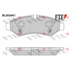 BL2928A1 FTE Комплект гальмівних колодок дисковий гальм