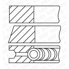 08-436300-10 GOETZE ENGINE Комплект поршневих кілець