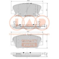 704-07101 IAP QUALITY PARTS Комплект гальмівних колодок дисковий гальм