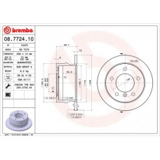 08.7724.10 BREMBO Гальмівний диск