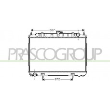 DS830R004 PRASCO Радіатор охолодження двигуна
