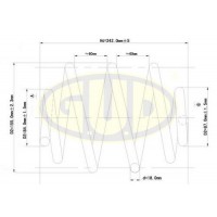 GCS950673 G.U.D. Пружина ходової частини
