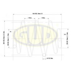 GCS950673 G.U.D. Пружина ходової частини