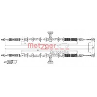 11.5945 METZGER Тросик, cтояночный тормоз