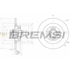 CD7570S BREMSI Гальмівний диск