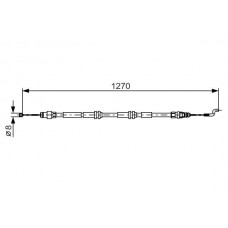1 987 482 014 BOSCH Тросик, cтояночный тормоз