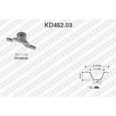 KD452.03 SNR Комплект ременя ГРМ