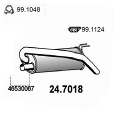 24.7018 ASSO Глушник вихлопних газів кінцевий