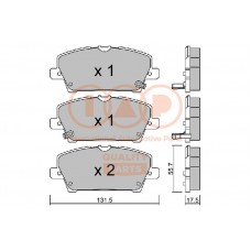 704-06028P IAP QUALITY PARTS Комплект гальмівних колодок дисковий гальм