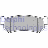 LP1910 DELPHI Комплект гальмівних колодок дисковий гальм